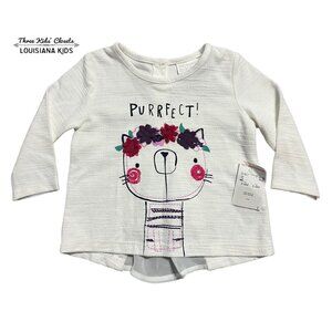 NEW F&F Baby 3-6m Kitty Cat Shirt